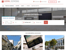 Tablet Screenshot of carmen-entreprises.com